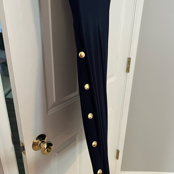 Ralph Lauren Elegant Navy Sleeveless Dress - Picture 5 of 6